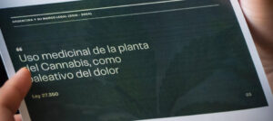 Folleto explicativo sobre CBD para uso medicinal.